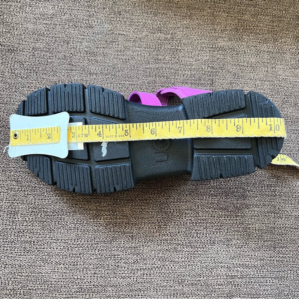 New UGG Ashton Multistrap Chunky Sandals Girls Size 4 (Youth) in Pink - Picture 12 of 14